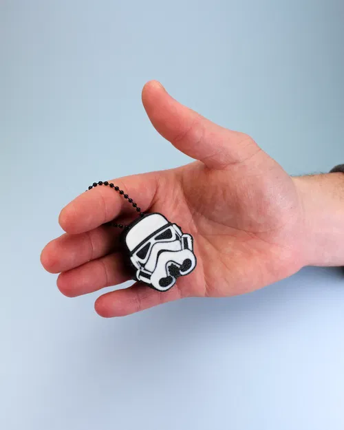 Móc khóa Fidget Clicker - Hình mũ Stormtrooper - Image 2