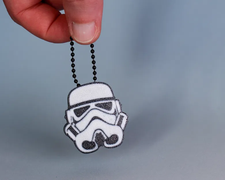 Móc khóa Fidget Clicker - Hình mũ Stormtrooper - Image 3