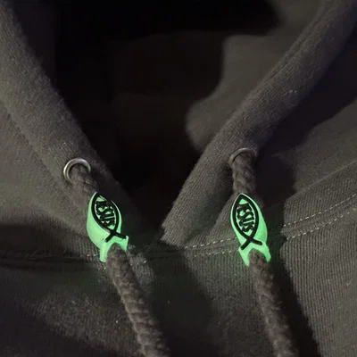 Phụ kiện trang trí dây áo hoodie hình cá Jesus (Jesus Fish Bead)