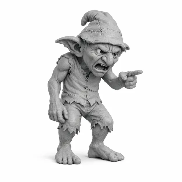Mô hình yêu tinh đang la hét (Shouting goblin) - Image 1