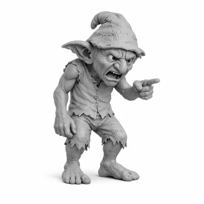 Mô hình yêu tinh đang la hét (Shouting goblin)
