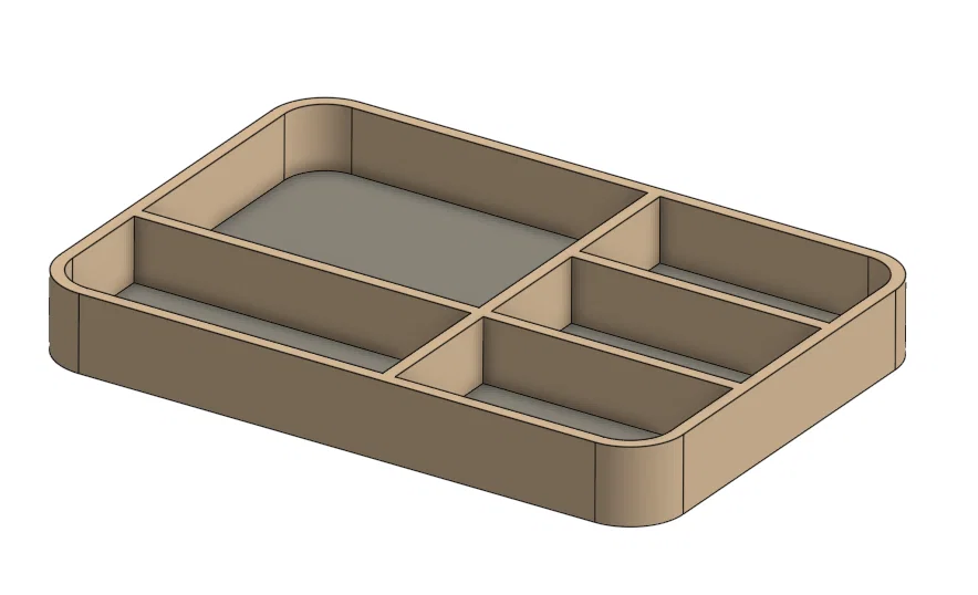 Khay Đựng Đồ Đa Năng Chia Ngăn Tối Giản Cho Bàn Làm Việc - Image 1