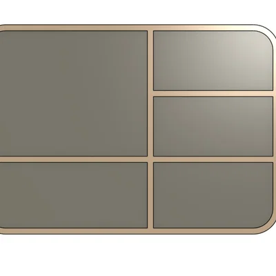 Khay Đựng Đồ Đa Năng Chia Ngăn Tối Giản Cho Bàn Làm Việc