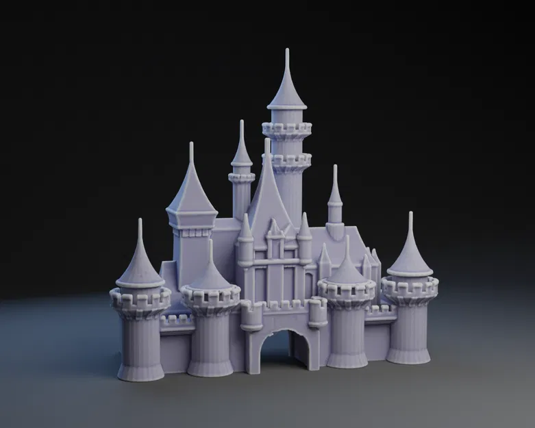 Mô hình lâu đài Disney (Disney Castle) tuyệt đẹp cho máy in 3D - Image 1
