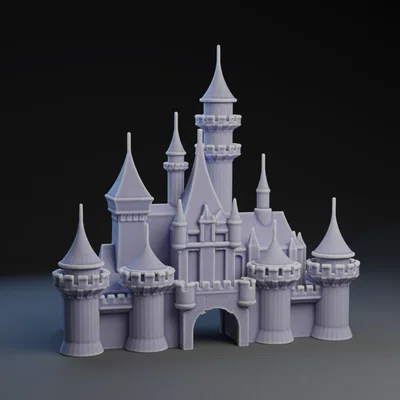 Mô hình lâu đài Disney (Disney Castle) tuyệt đẹp cho máy in 3D