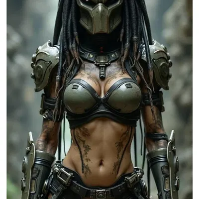 Mô hình 3D She Predator - Tượng nữ chiến binh hầm hố độc đáo