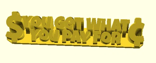 Bảng hiệu để bàn độc đáo 'Tiền nào của nấy' cho văn phòng - Image 1