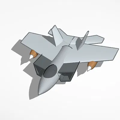 Mô hình máy bay chiến đấu 3D (Caça de combate) cực chất