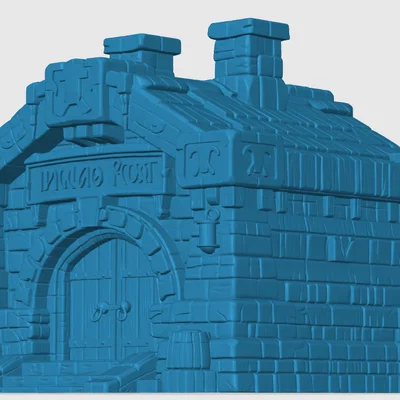 Trạm Giao Thương Người Lùn - Mô Hình Trang Trí Thị Trấn