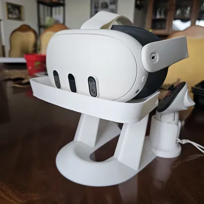 Đế dựng Meta Quest 3 in 3D gọn gàng, chắc chắn