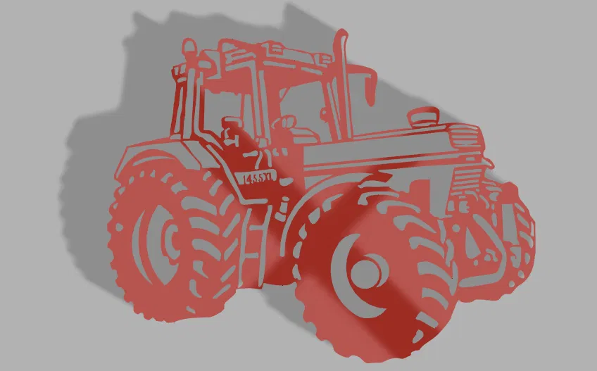 Mô hình trang trí tường máy cày Case IH 1455 XL độc đáo - Image 1