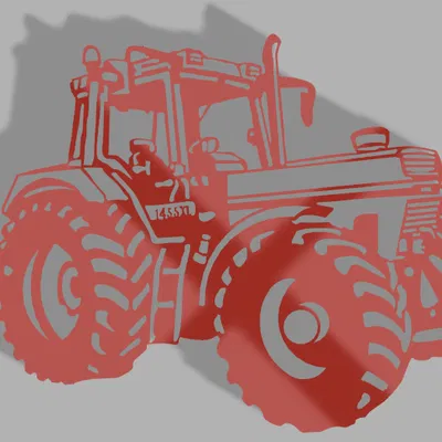Mô hình trang trí tường máy cày Case IH 1455 XL độc đáo