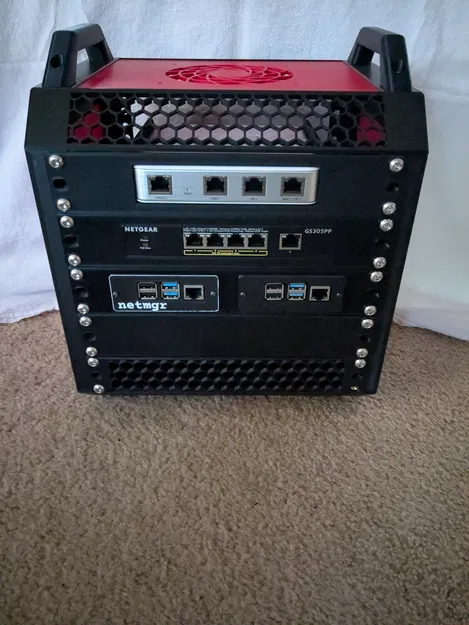 Bộ giá gắn 10" Rack Power Distribution Unit (PDU) in 3D - Image 3