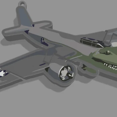 Móc khóa Bombardiro Crocodilo - Mô hình in 3D meme vui nhộn