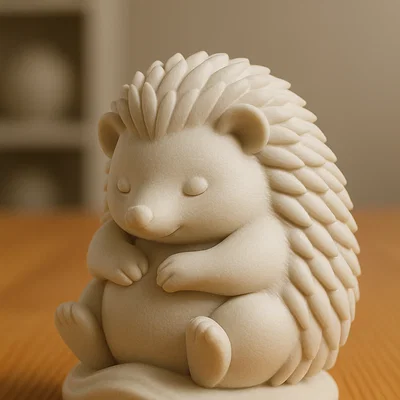 Mô hình chú nhím Hedgehog dễ thương in 3D trang trí bàn làm việc