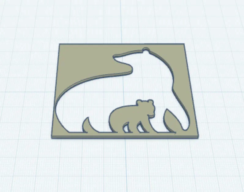 Mô hình logo gấu Jordan Valley dùng cho in 3D - Image 1