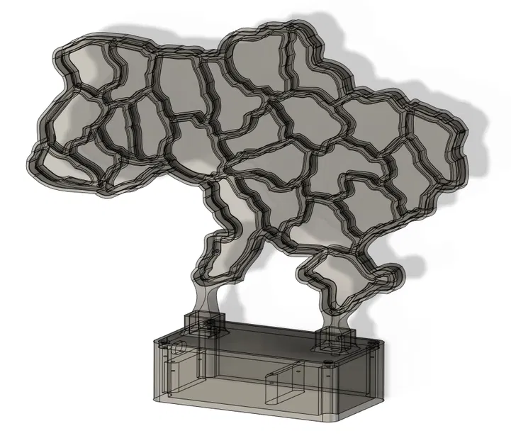 Mô hình bản đồ báo động Ukraine kết hợp ESP32 và LED thông minh - Image 2