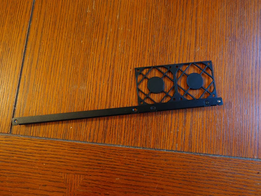 Ngàm gắn 2 quạt 60x15mm cho Velka 7 rev 3.0 - Image 1