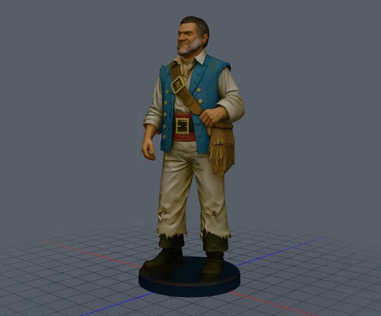 Mô hình 3D nhân vật Gibbs trong Cướp biển vùng Caribbean - Image 1