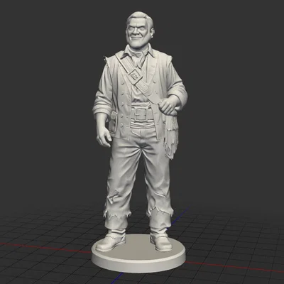 Mô hình 3D nhân vật Gibbs trong Cướp biển vùng Caribbean