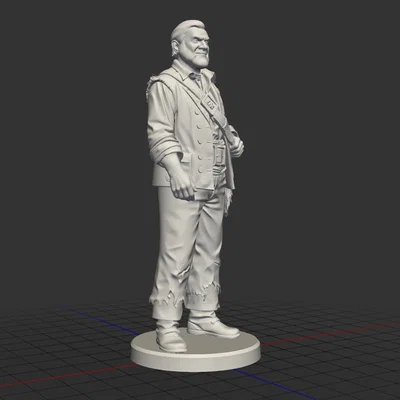 Mô hình 3D nhân vật Gibbs trong Cướp biển vùng Caribbean