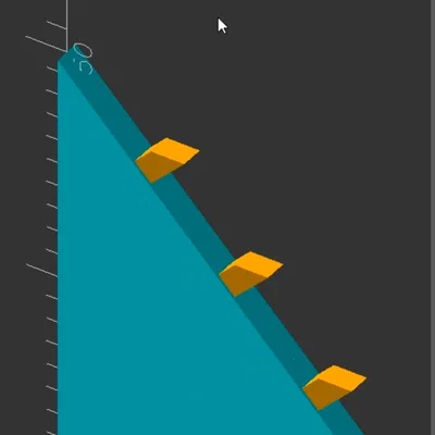 Bộ tạo Support dạng vây (OpenSCAD)