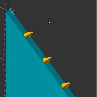 Bộ tạo Support dạng vây (OpenSCAD)