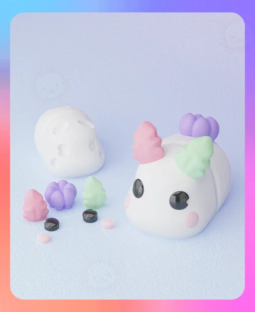 Móc Khóa Flexi Sea Bunny (Phiên Bản Rời) - Image 1