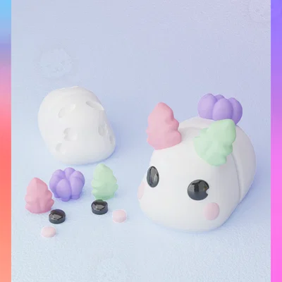 Móc Khóa Flexi Sea Bunny (Phiên Bản Rời)