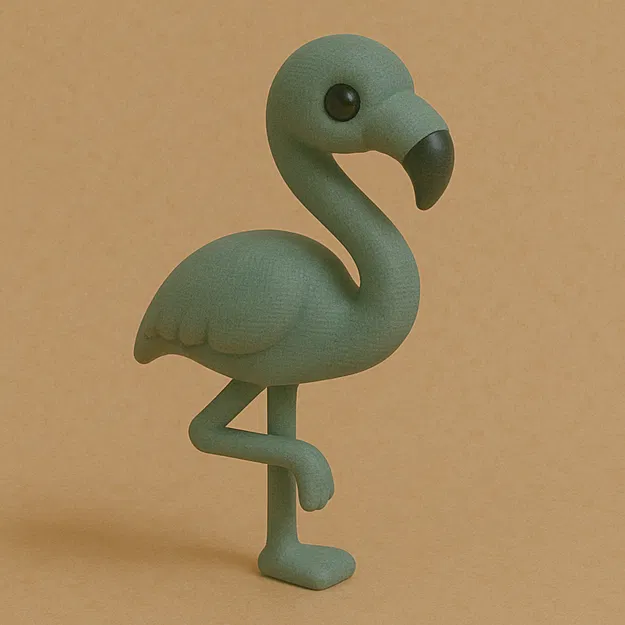 Mô hình Flamingo phong cách tối giản - Image 1