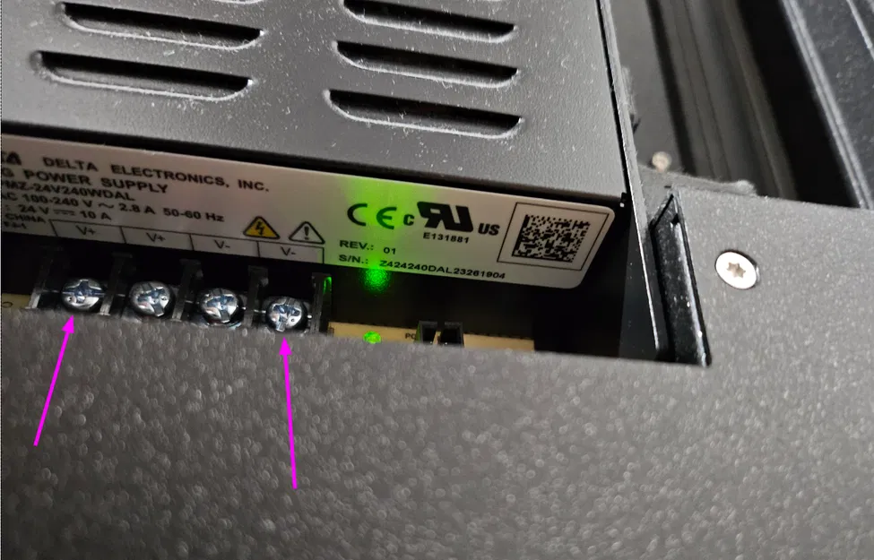 Prusa XL - Cổng cấp nguồn USB ngoài - Nắp đậy PSU - Image 5