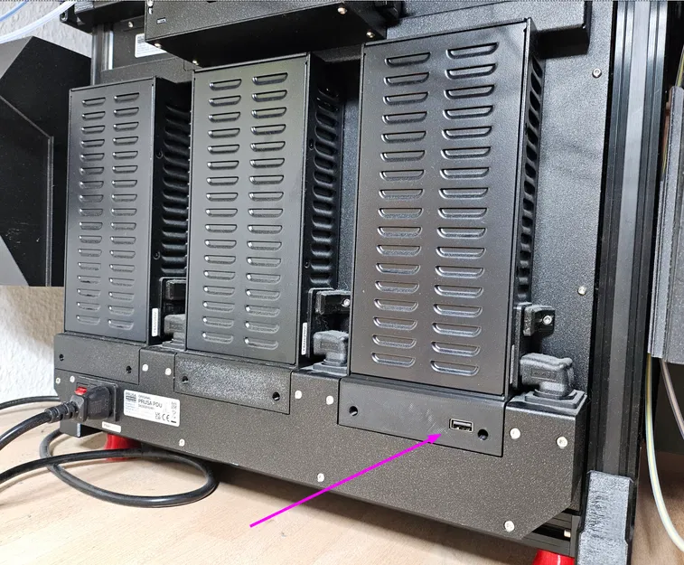 Prusa XL - Cổng cấp nguồn USB ngoài - Nắp đậy PSU - Image 8