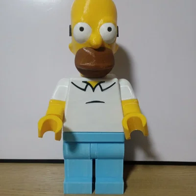 Mô hình nhân vật Homer Simpson 3D - Phiên bản minifig khổng lồ