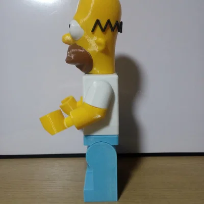 Mô hình nhân vật Homer Simpson 3D - Phiên bản minifig khổng lồ