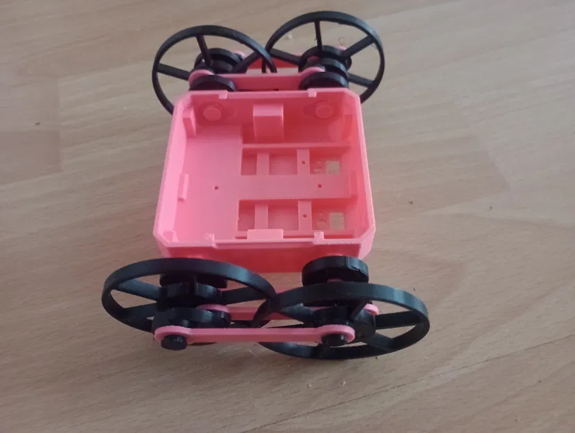 Bộ truyền động AWD cơ chế bánh xe lửa cho HP Otto phong cách Steam punk - Image 1