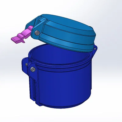 Hộp trụ phong cách hầm hố (Cylindrical rugged box)