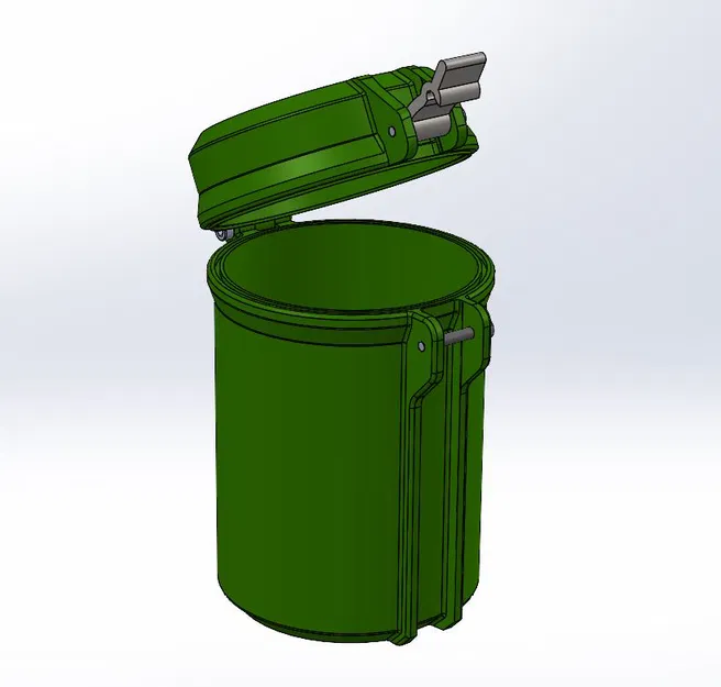 Hộp trụ phong cách hầm hố (Cylindrical rugged box) - Image 6