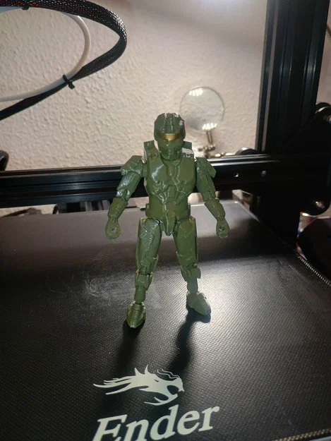 Mô hình nhân vật Halo Action Figure tối ưu in 3D không cần support - Image 1