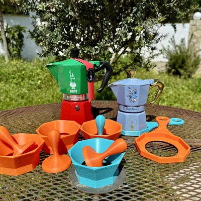 Bộ Dụng Cụ Pha Cà Phê Bialetti Moka Pot (Cho ấm 3 & 6 Cup)