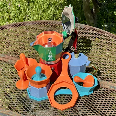 Bộ Dụng Cụ Pha Cà Phê Bialetti Moka Pot (Cho ấm 3 & 6 Cup)