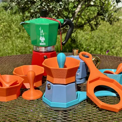 Bộ Dụng Cụ Pha Cà Phê Bialetti Moka Pot (Cho ấm 3 & 6 Cup)