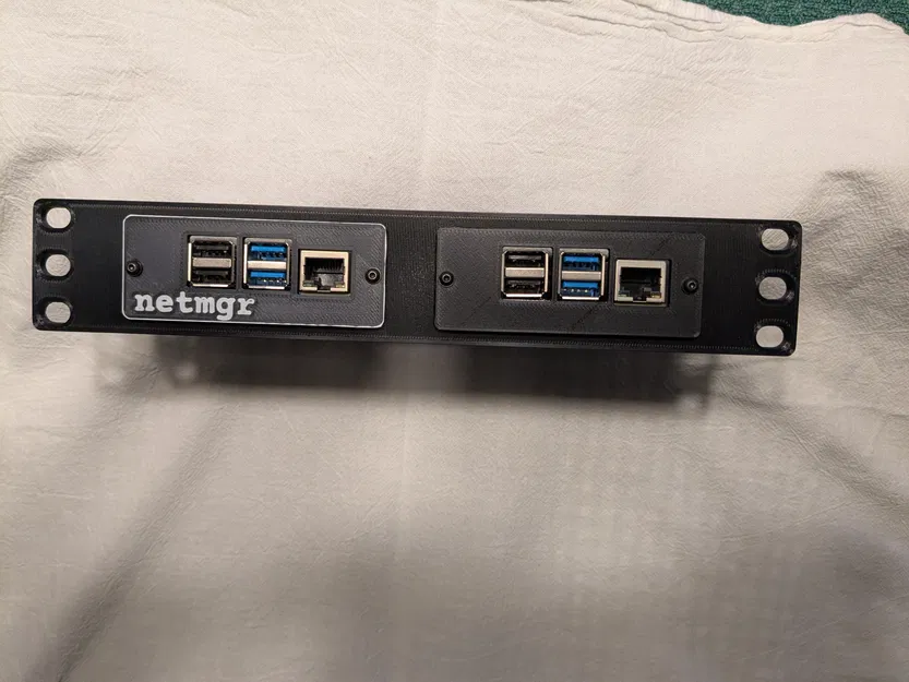 Ngàm gắn tủ mạng 10 inch cho hai Raspberry Pi - Image 1