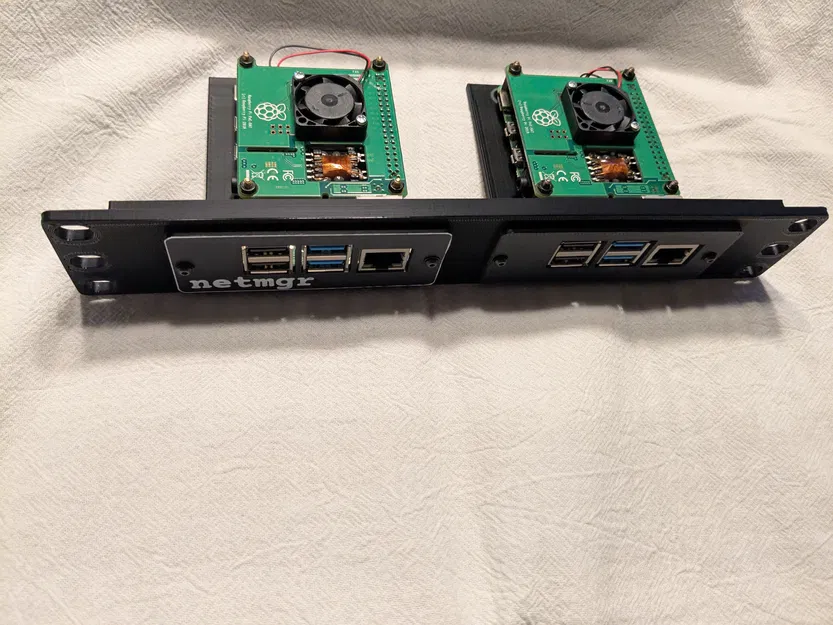 Ngàm gắn tủ mạng 10 inch cho hai Raspberry Pi - Image 3
