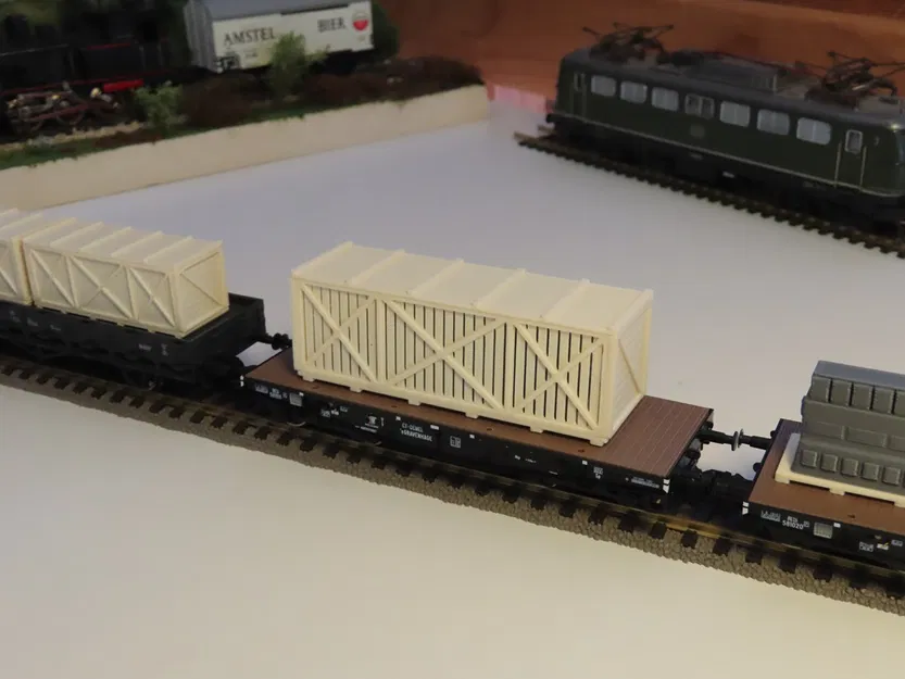 Mô hình hàng hóa tải trọng nặng tỉ lệ 1:87 H0 cho toa xe phẳng UIC loại S - Image 3