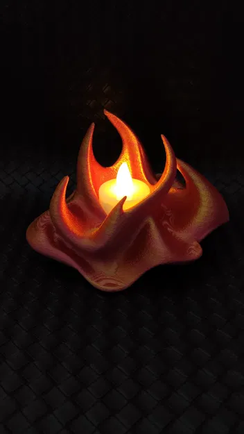 Fire - Đế nến LED hình ngọn lửa - Không cần support - Image 4