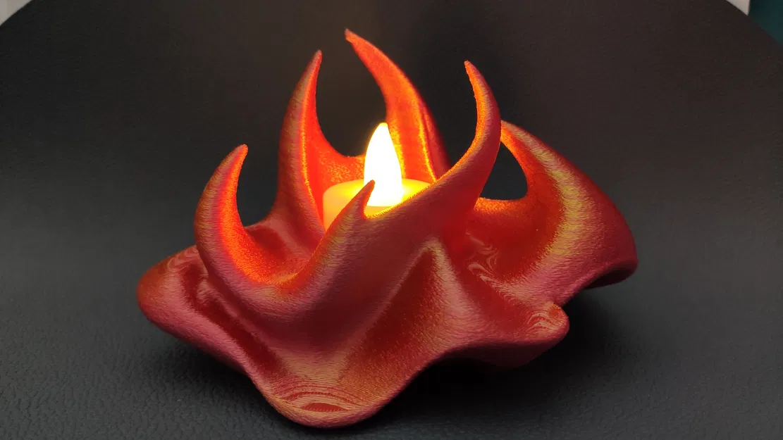 Fire - Đế nến LED hình ngọn lửa - Không cần support - Image 5