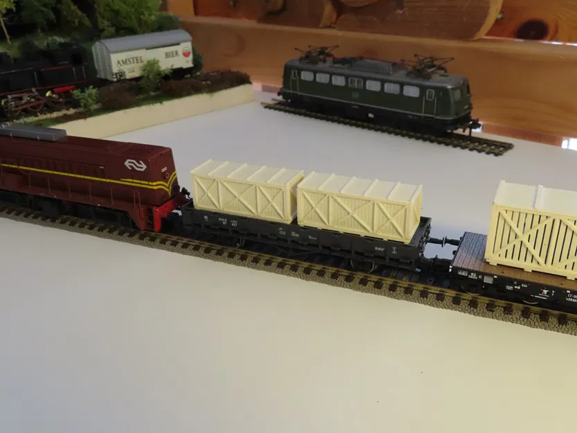 Mô hình hàng hóa tải trọng nặng tỉ lệ 1:87 H0 cho toa xe phẳng UIC loại S - Image 7