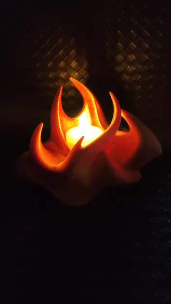 Fire - Đế nến LED hình ngọn lửa - Không cần support - Image 6