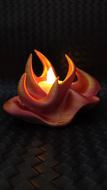 Fire - Đế nến LED hình ngọn lửa - Không cần support - Image 7