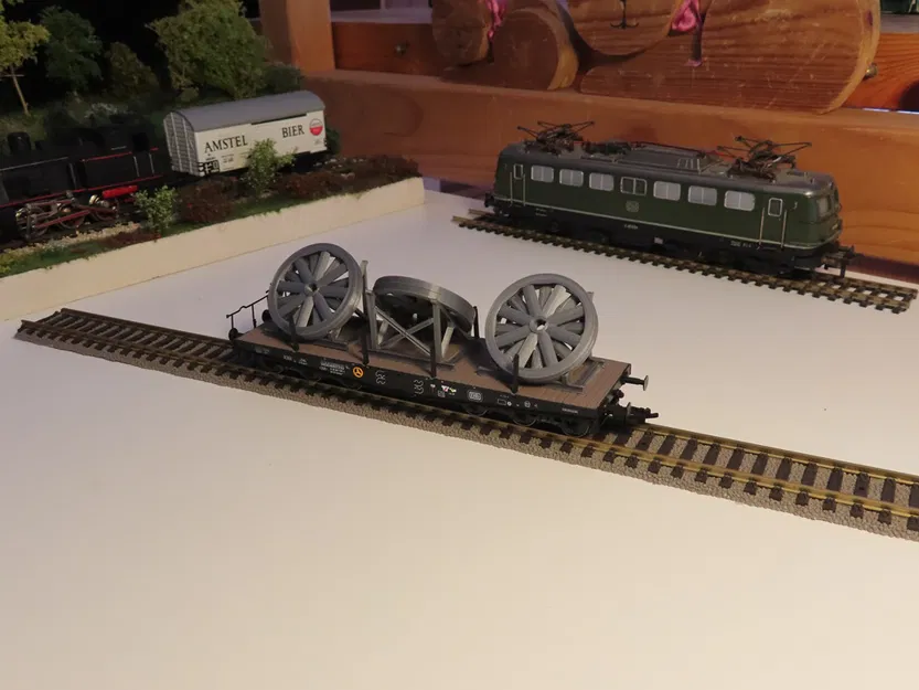 Mô hình hàng hóa tải trọng nặng tỉ lệ 1:87 H0 cho toa xe phẳng UIC loại S - Image 13